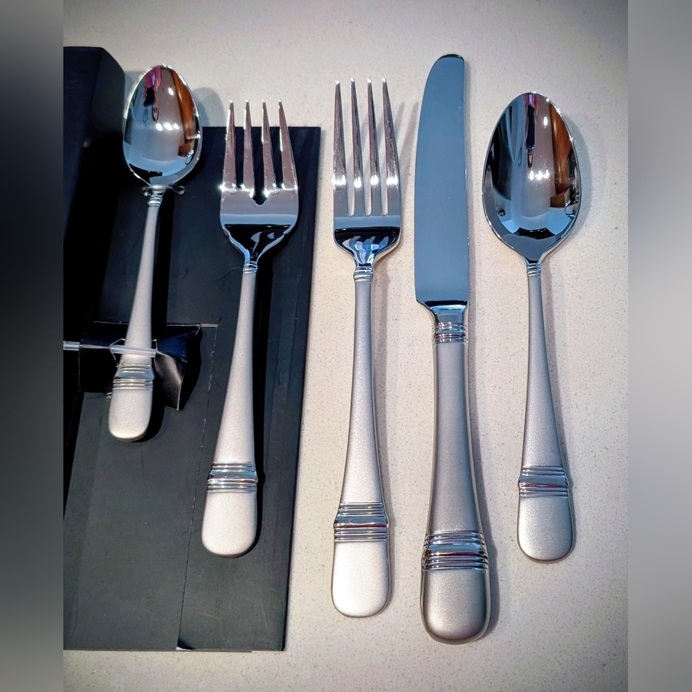 Elegant Silver Flatware Set
